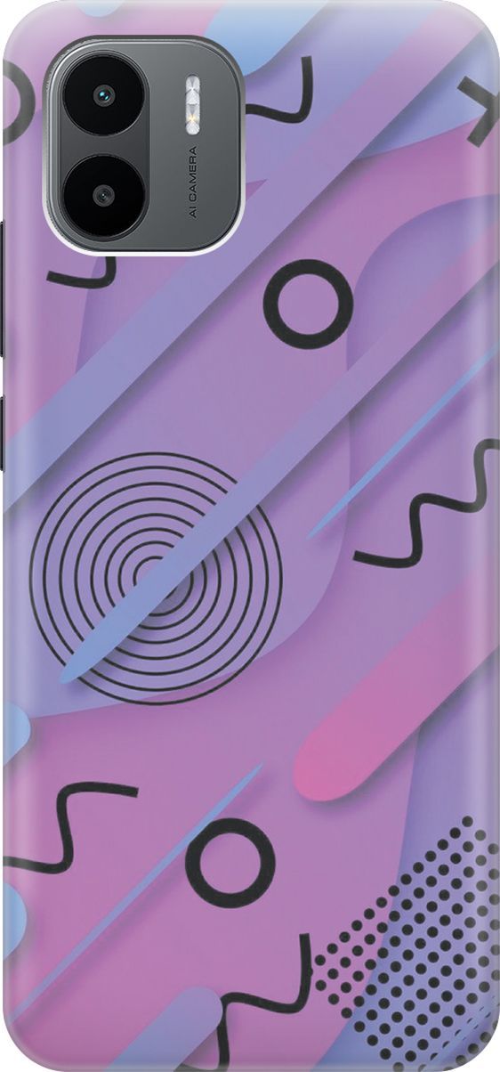 

Чехол на Xiaomi Redmi A1 "Сиреневый супрематизм", Голубой;розовый, 159253