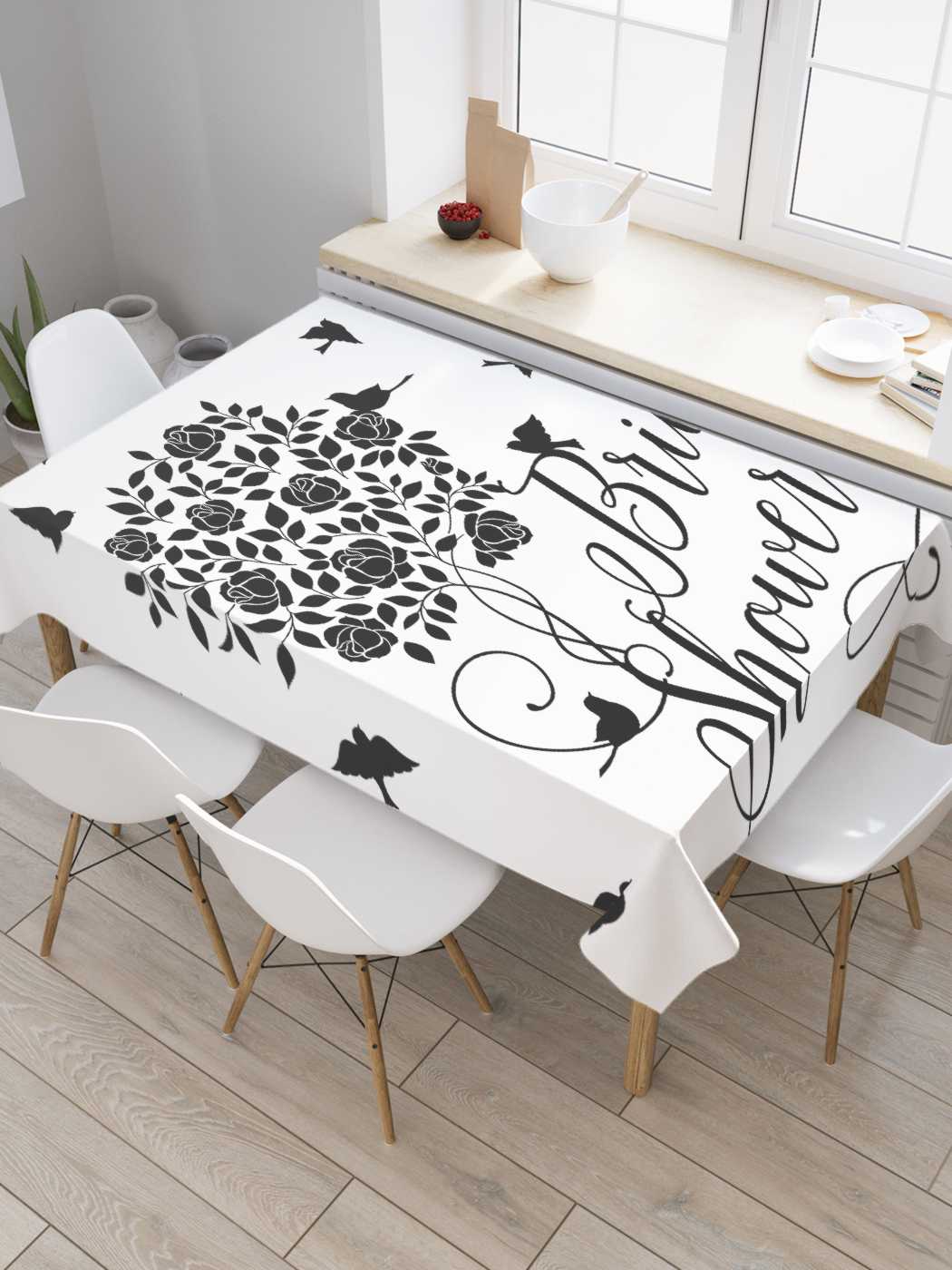 

Скатерть прямоугольная JoyArty "Девичник в твою честь" из оксфорда, 180x145 см, Серый, Девичник в твою честь