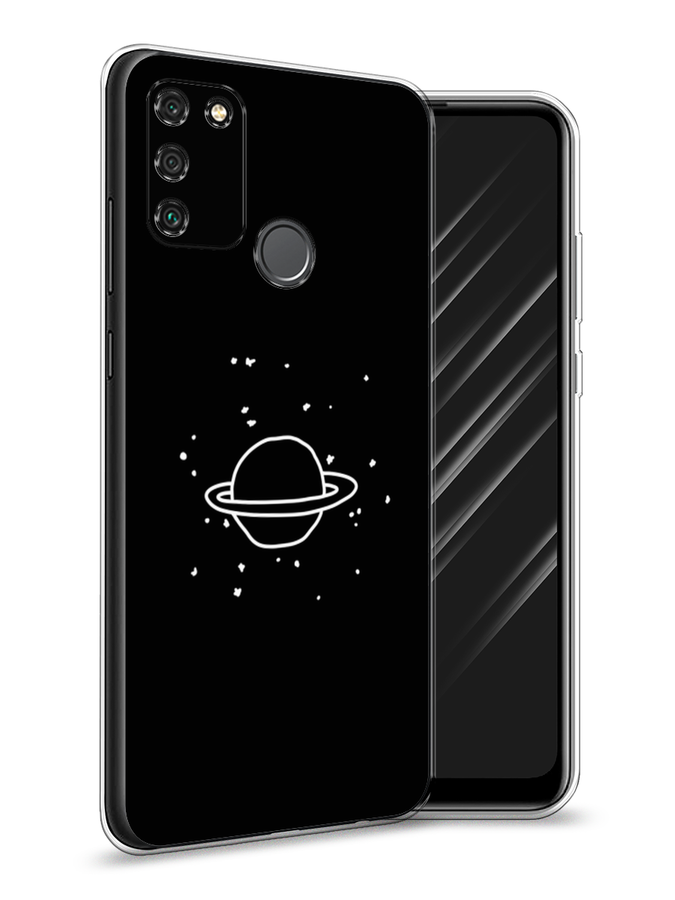 

Чехол Awog на Honor 9A "Дудл Юпитера", Белый;черный, 612350-4