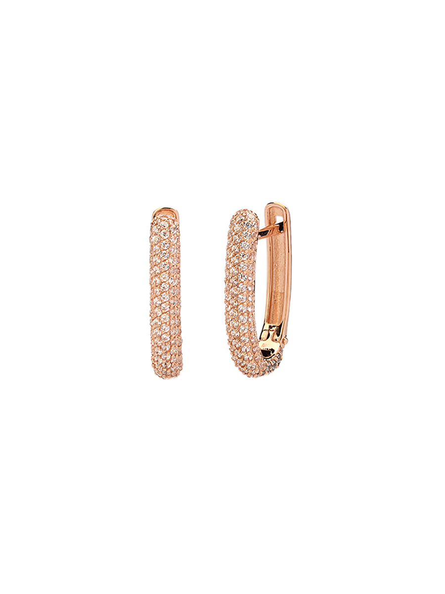 

Серьги из красного золота с фианитом Эстет 01С115351, 01С115351