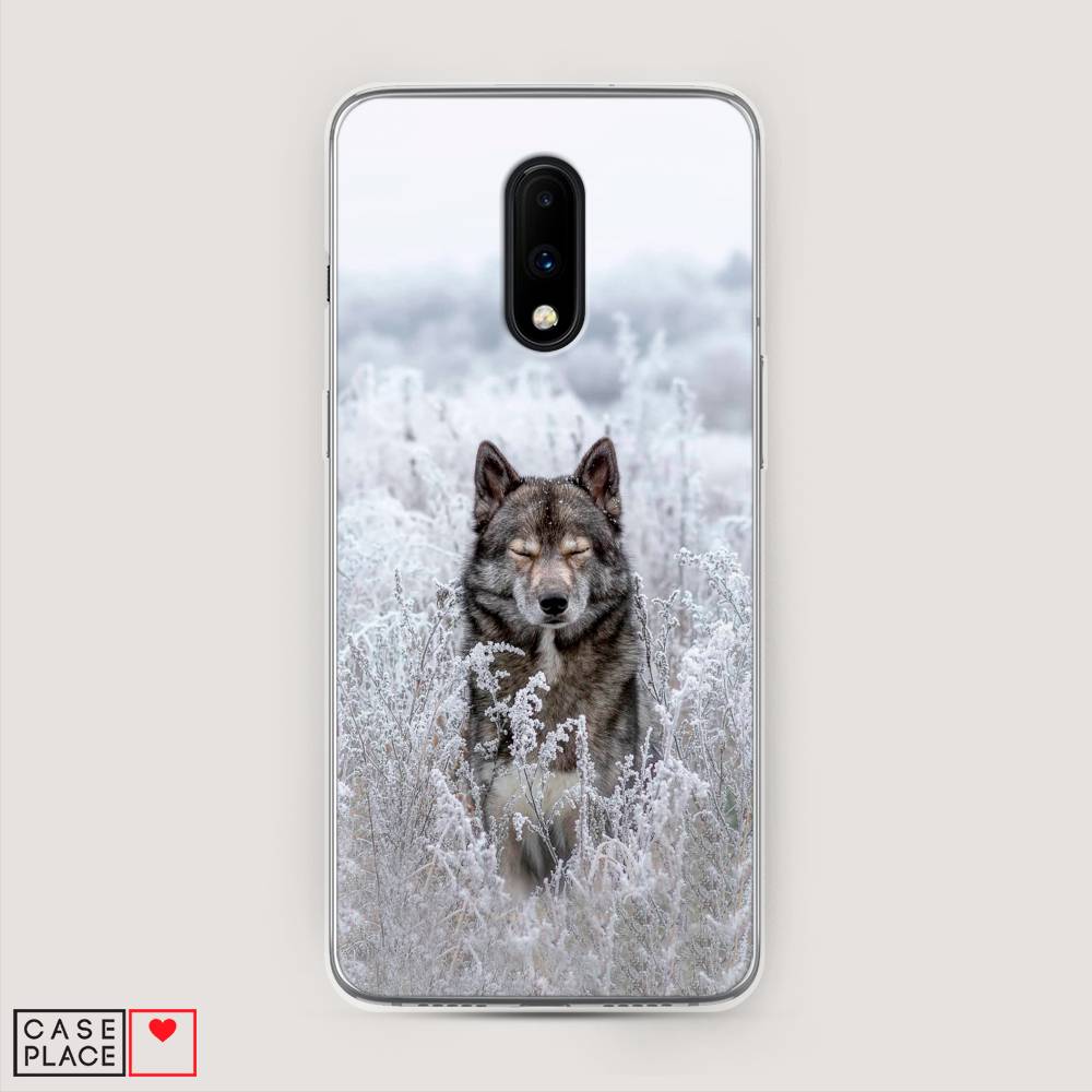 

Чехол Awog на OnePlus 7 / ВанПлас 7 "Волк в поле", Белый;черный, 150750-1