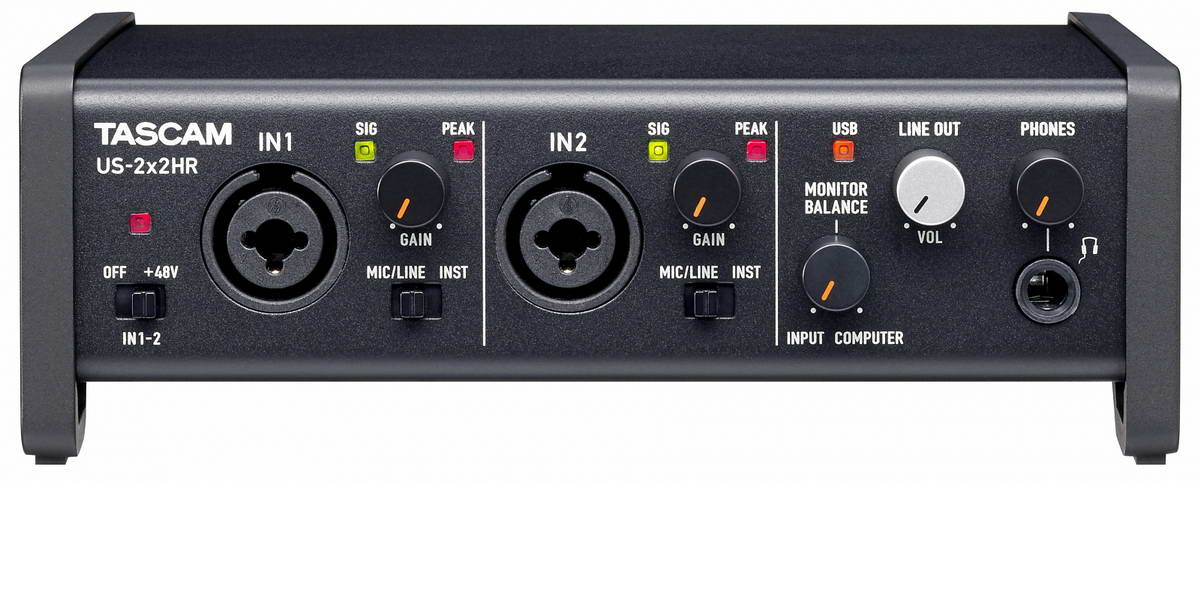 

Внешняя звуковая карта с USB TASCAM US-2x2HR, US-2x2HR