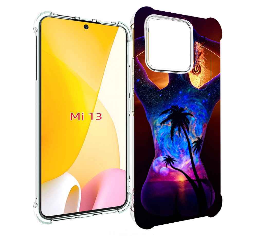 

Чехол MyPads Девушка-и-пальмы женский для Xiaomi 13, Прозрачный, Tocco