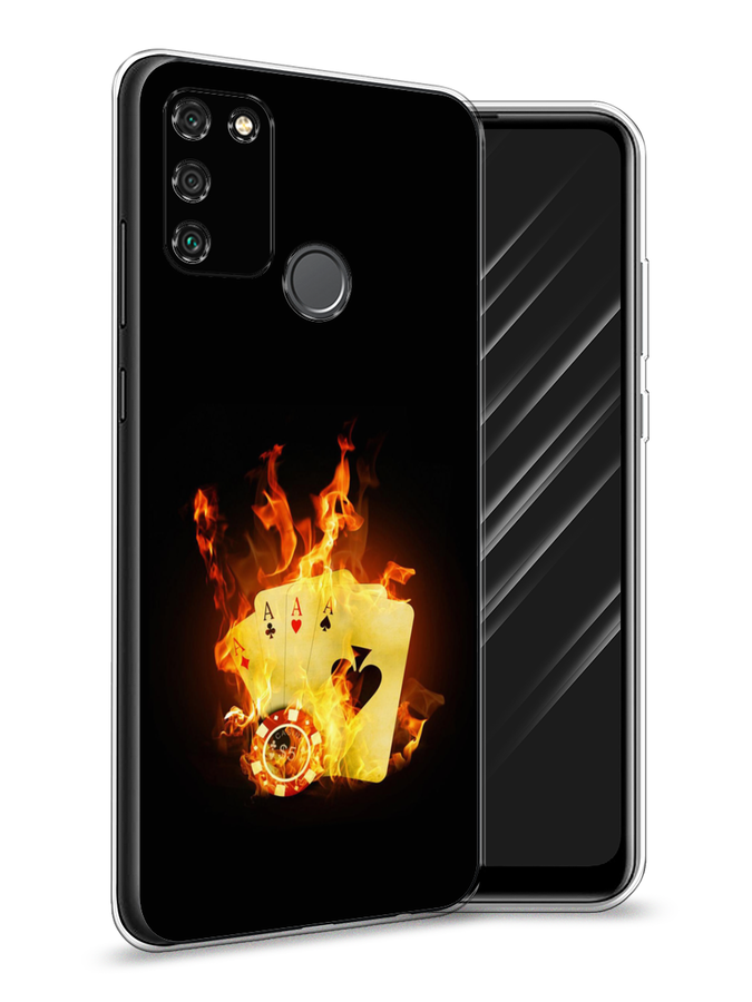 

Чехол Awog на Honor 9A "Горящие карты", Черный;оранжевый, 612350-9