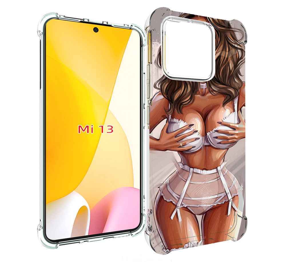 

Чехол MyPads Девушка-в-кружевном для Xiaomi 13, Прозрачный, Tocco