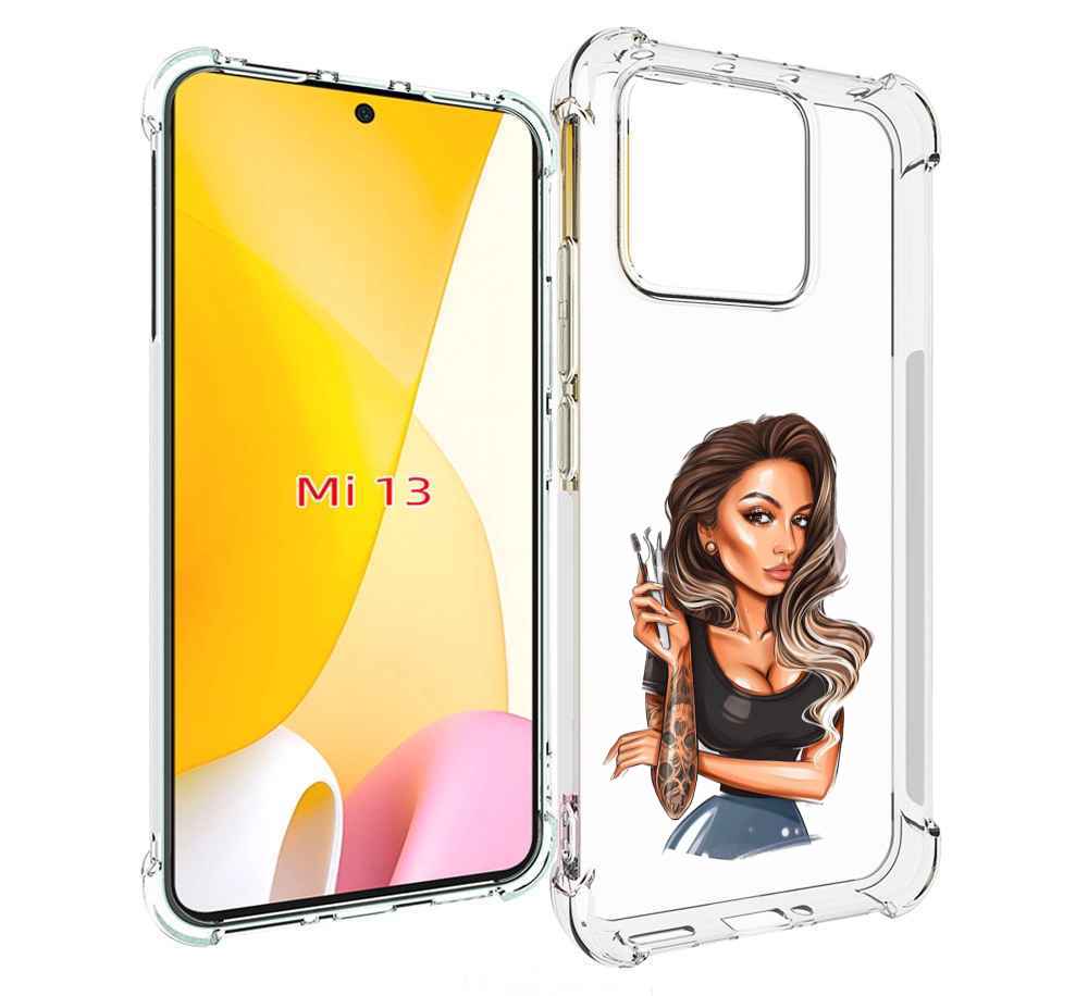 

Чехол MyPads Девушка-бровист для Xiaomi 13, Прозрачный, Tocco