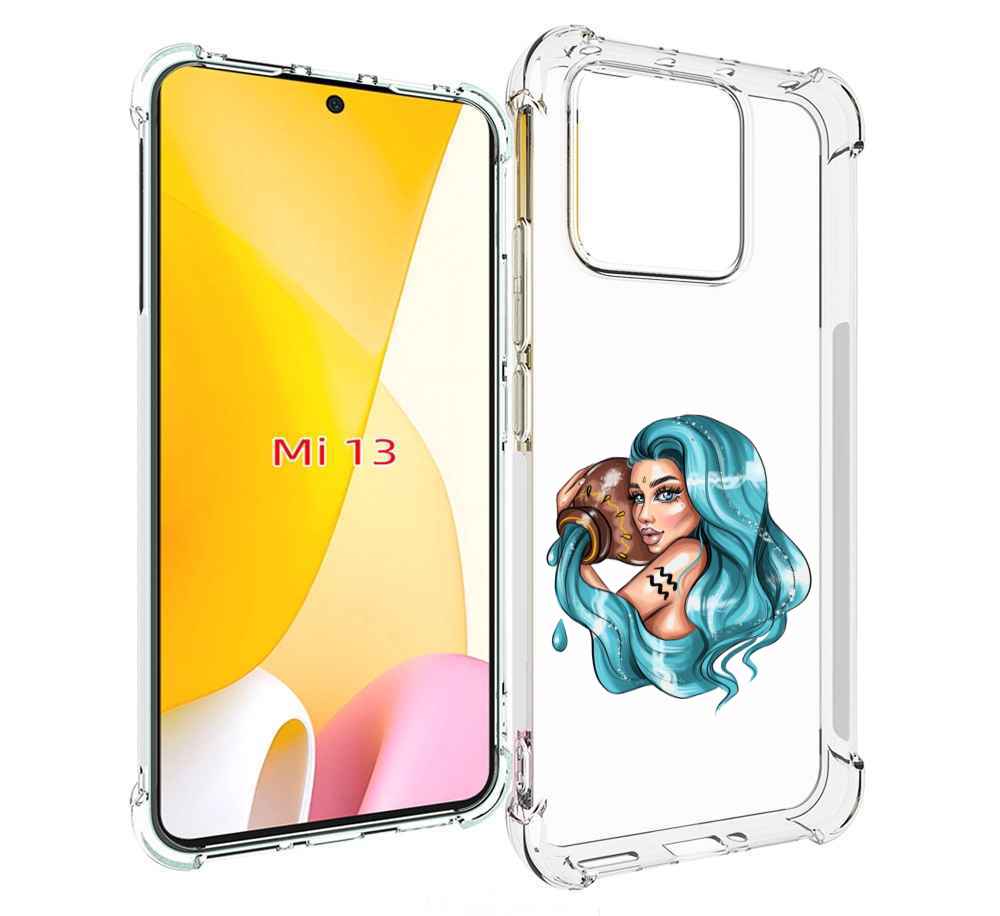 

Чехол MyPads Девушка-Водолей для Xiaomi 13, Прозрачный, Tocco