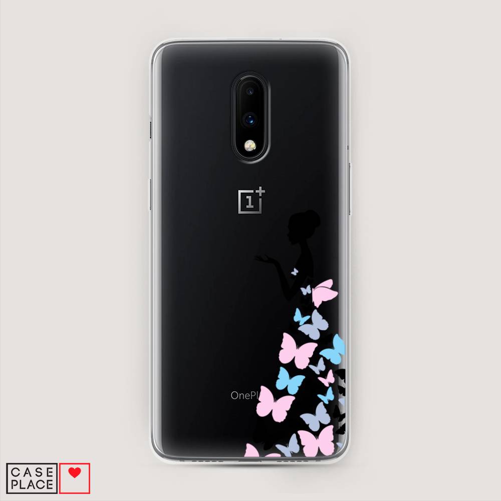 фото Чехол awog "платье из бабочек" для oneplus 7