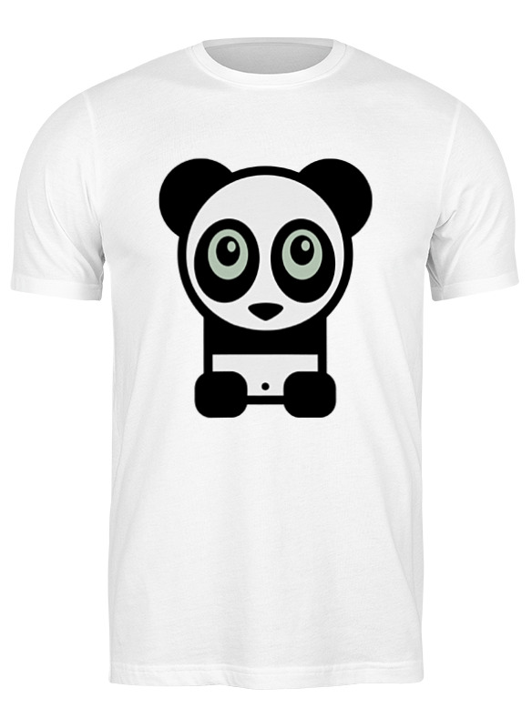 

Футболка мужская Printio Панда (panda) белая S, Белый, Панда (panda)