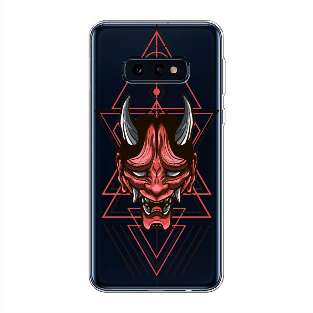 

Чехол на Samsung Galaxy S10E "Hanya Oni mask", Серый;красный;черный, 27250-4
