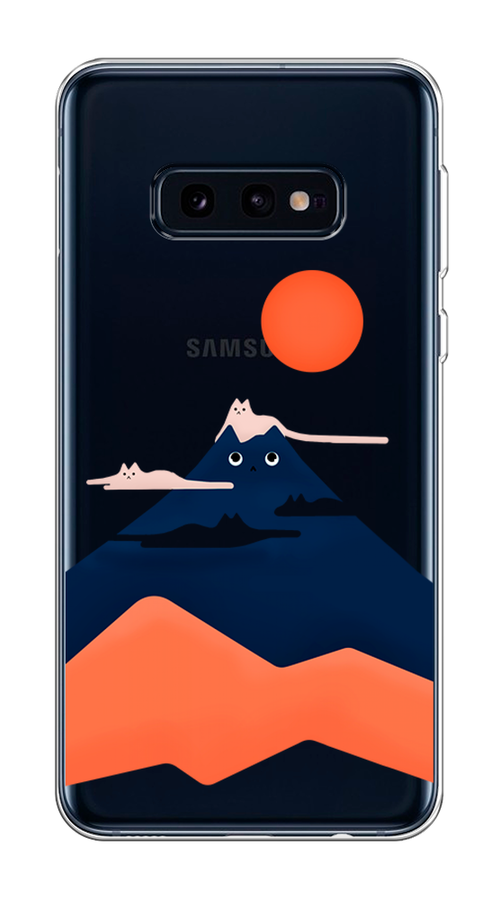 

Чехол на Samsung Galaxy S10E "Кот-гора", Черный;оранжевый, 27250-4