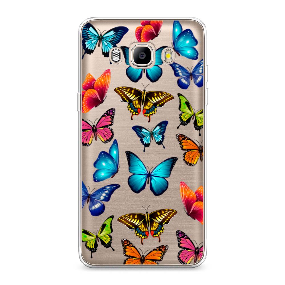фото Чехол awog "разные бабочки" для samsung galaxy j5 2016