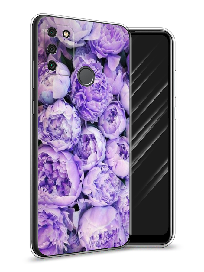 

Чехол Awog на Honor 9A "Пионы сиреневые", Фиолетовый;голубой, 612350-8