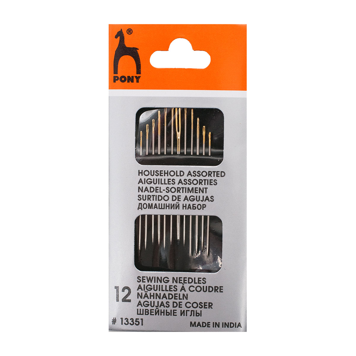 фото 13351 иглы домашний набор, ассорти, 12 шт., pony