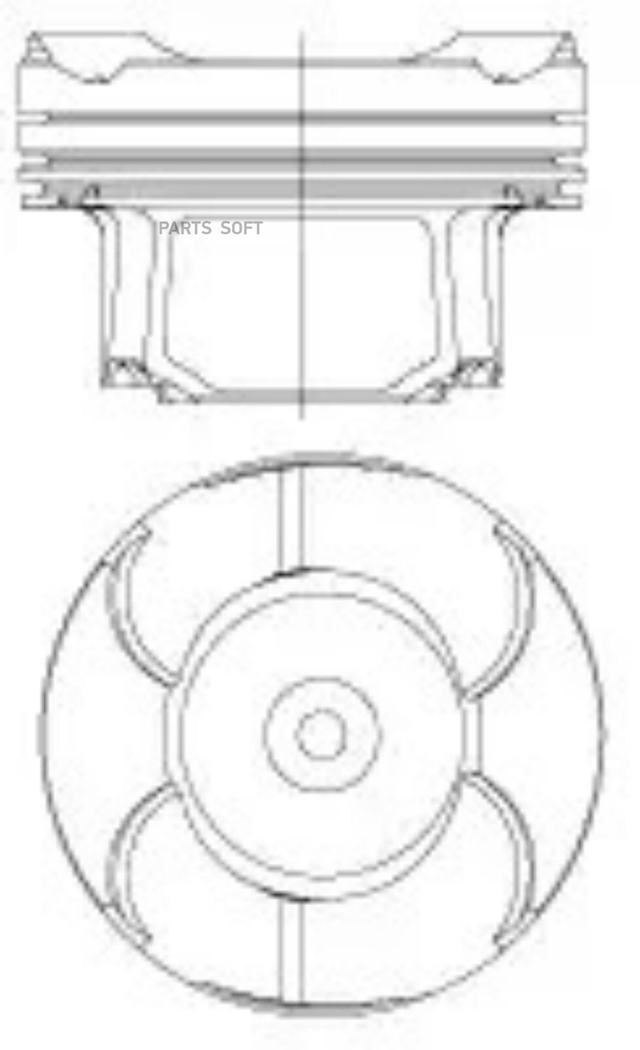 

87-434600-10_поршень d84.00 STD BMW F31/F32/F34/F82 2.0 12>