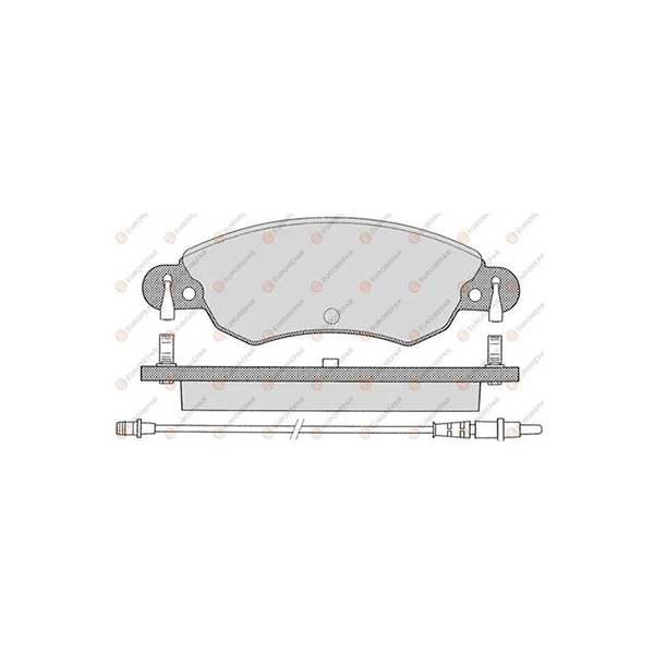 

EUROREPAR 1617276080 Колодки торм.перед. () 1шт