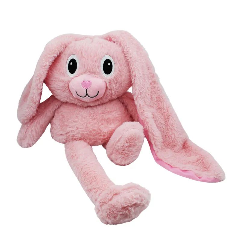 Мягкая игрушка Розовый кролик с регулируемыми лапками и ушками 777762