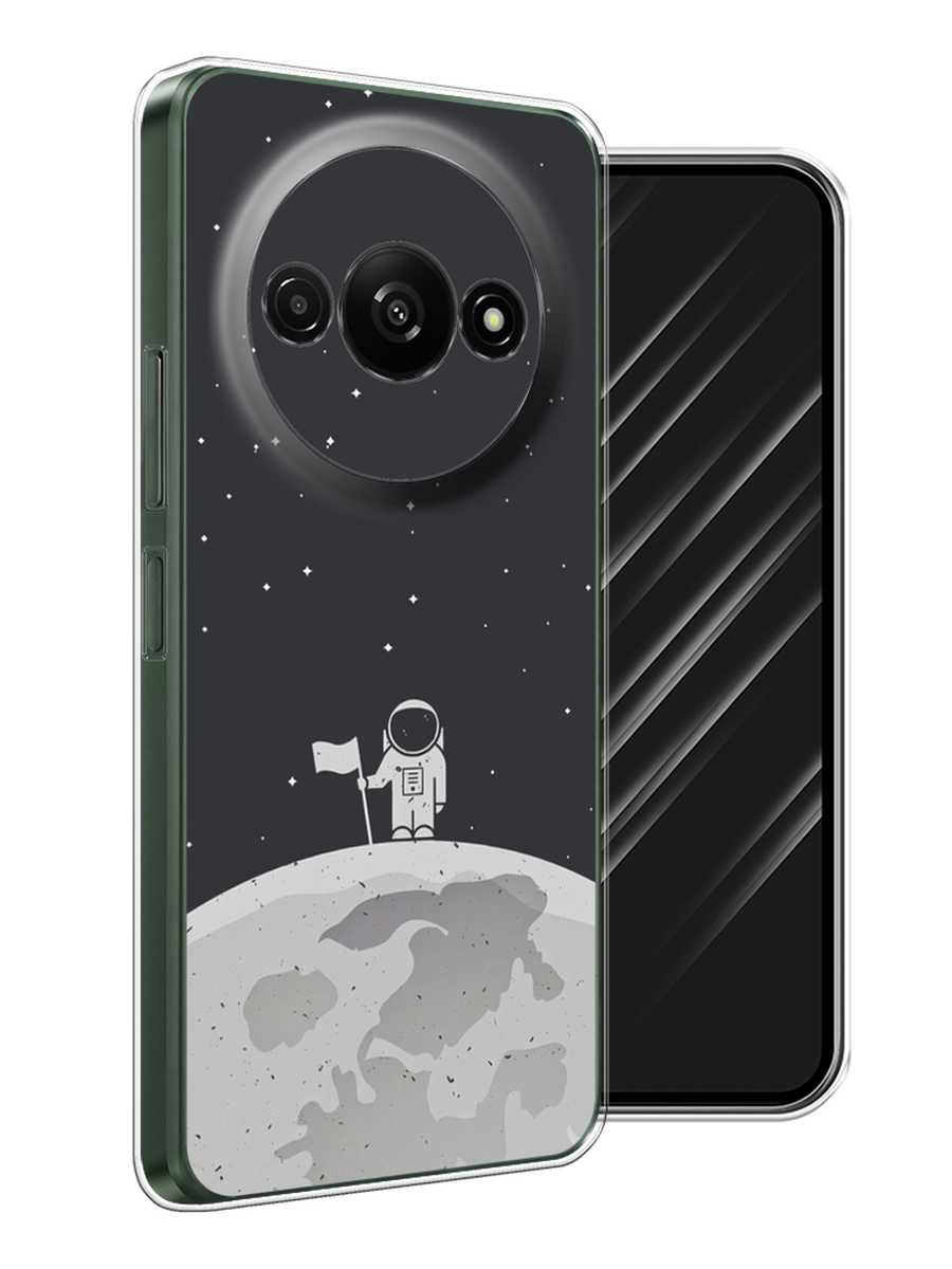 

Чехол Awog на Redmi A3 "Первый на Луне", Черный, 321250-1