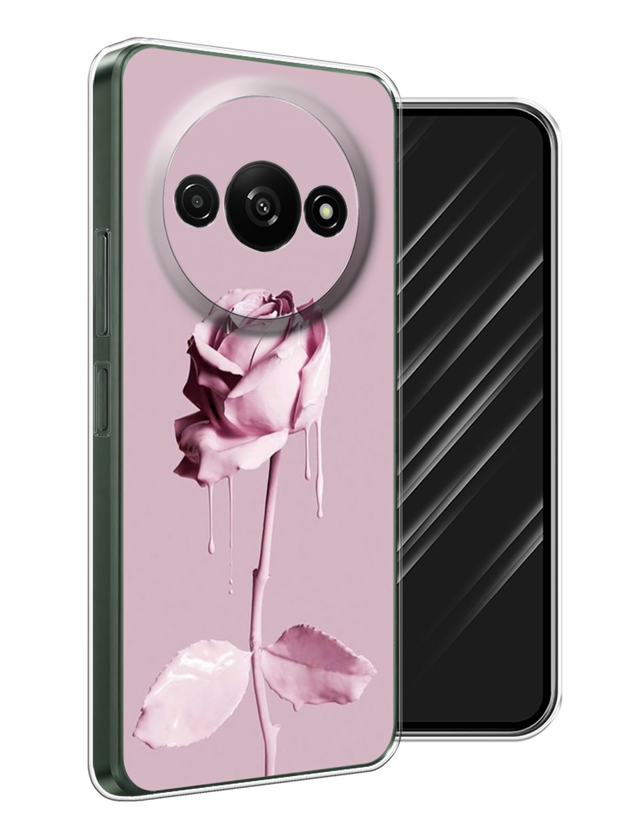 

Чехол Awog на Redmi A3 "Роза в краске", Белый;розовый, 321250-1