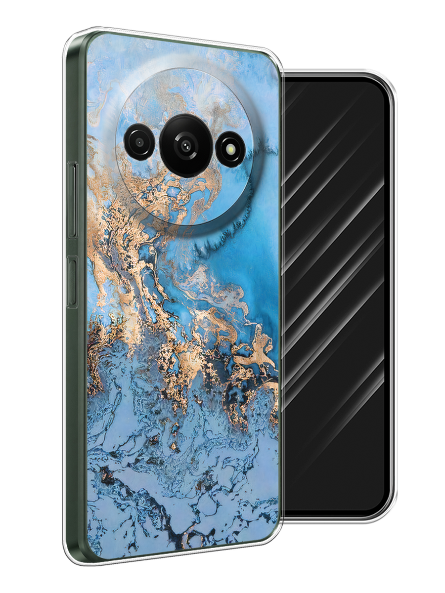 

Чехол Awog на Redmi A3 "Морозная лавина синяя", Серебристый, 321250-1