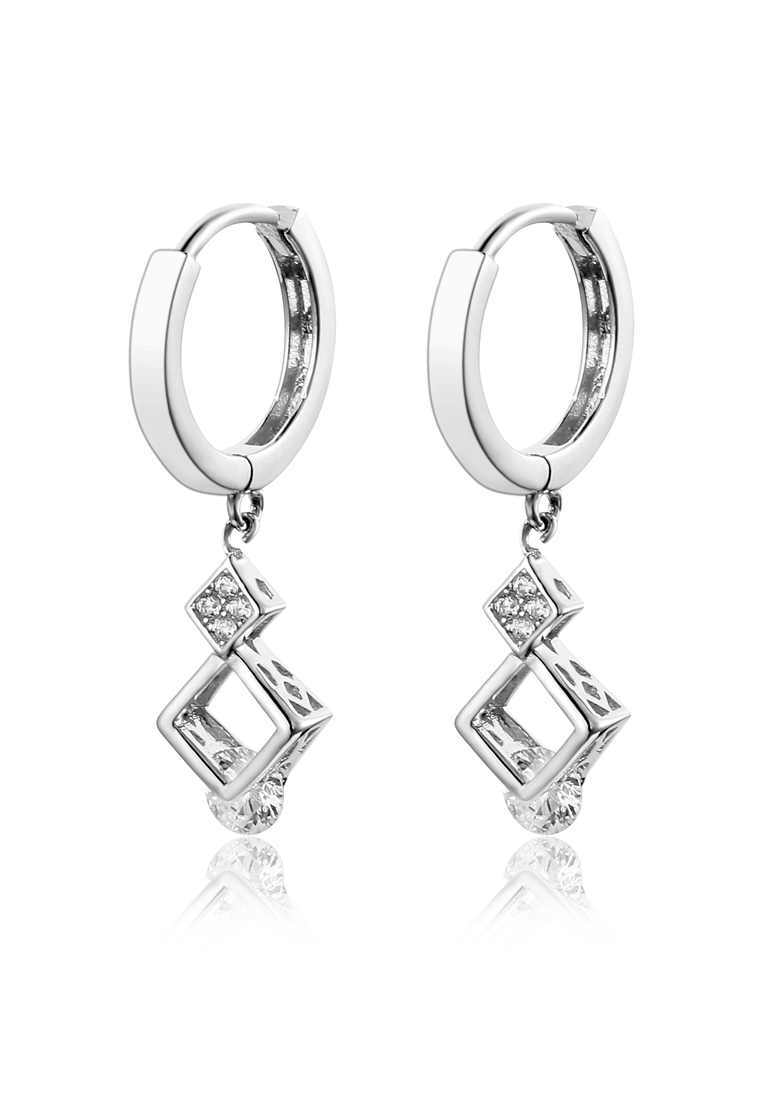 

Серьги подвески из серебра с фианитом Ogisana A38245, A38245