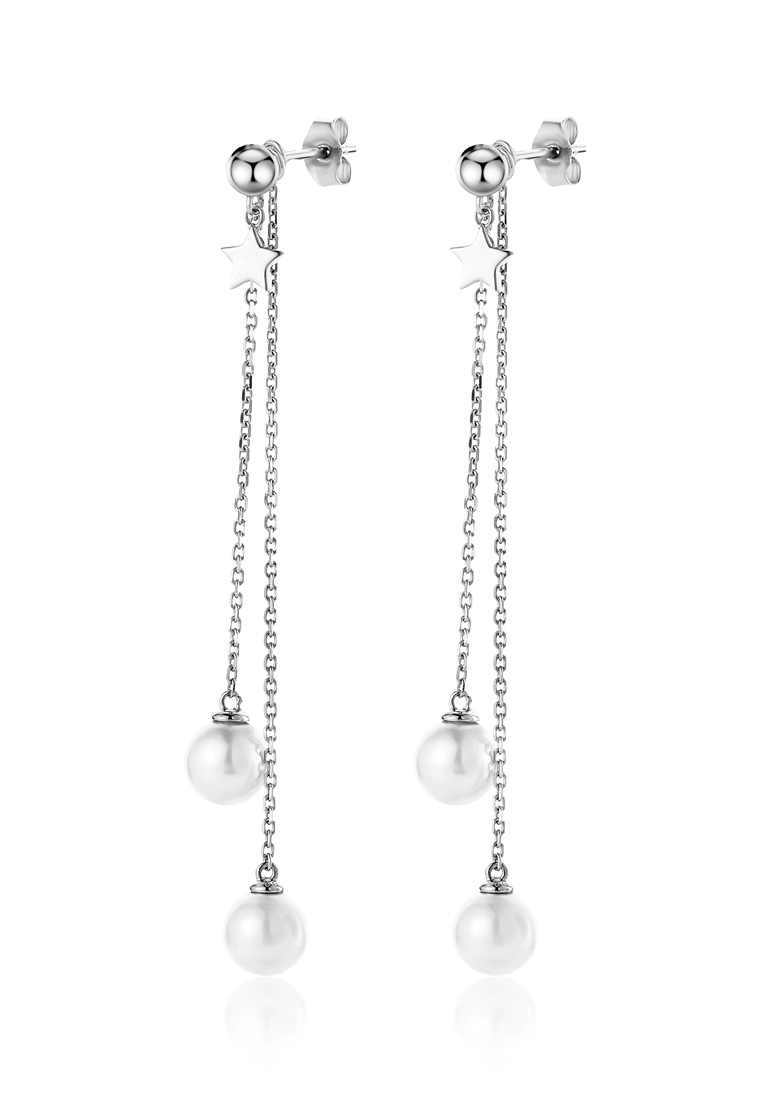

Серьги подвески из серебра с жемчугом искусственным Ogisana A38242, A38242