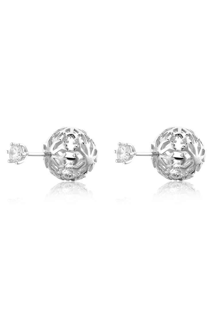 

Серьги двухсторонние из серебра с фианитом Ogisana A38238, A38238