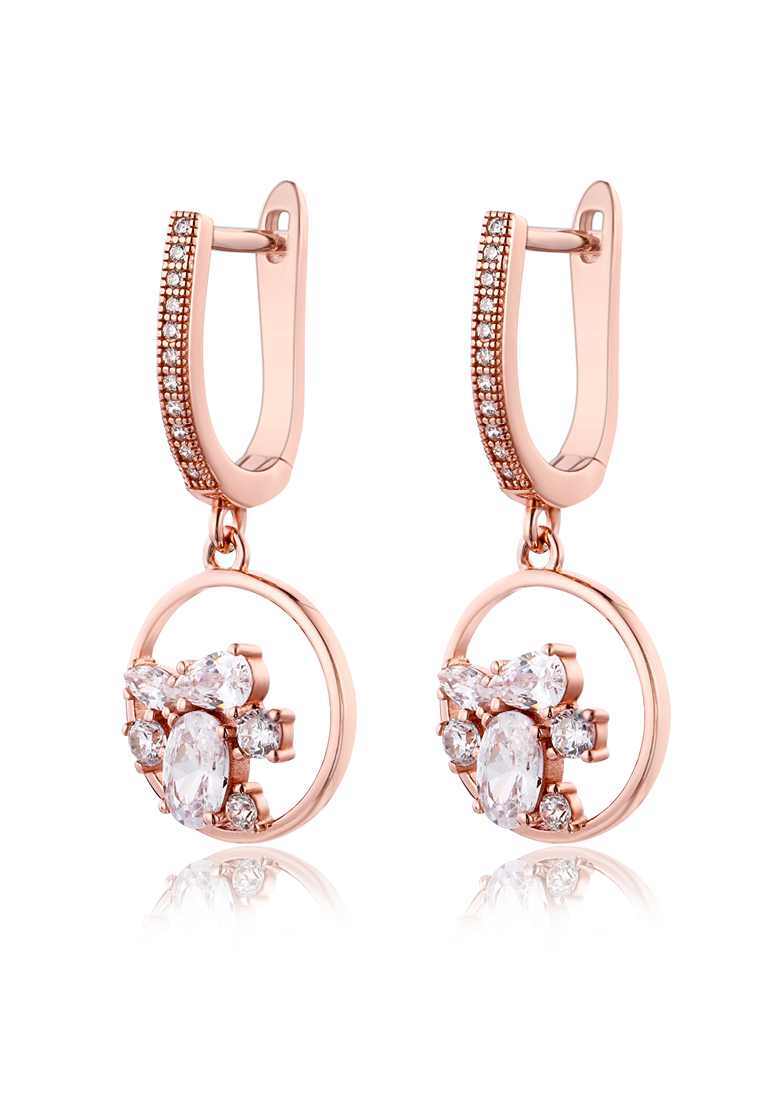 

Серьги подвески из серебра с фианитом Ogisana A38212, A38212