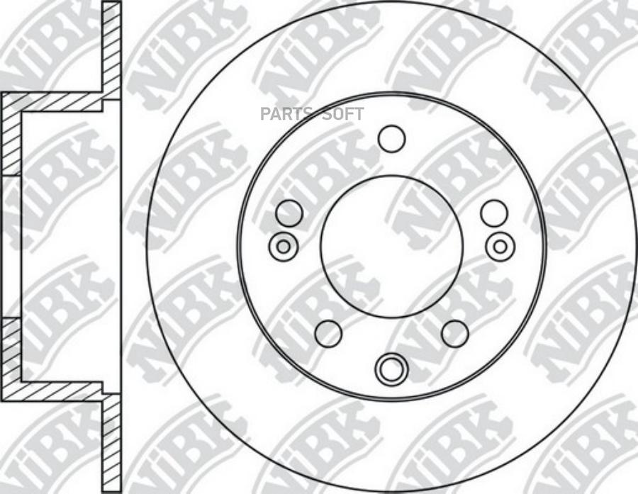 

Тормозной диск NiBK комплект 1 шт. RN1786