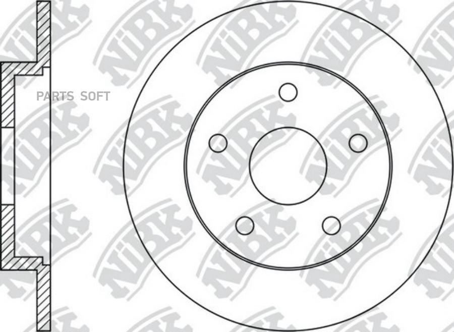 

Тормозной диск NiBK комплект 1 шт. RN51002