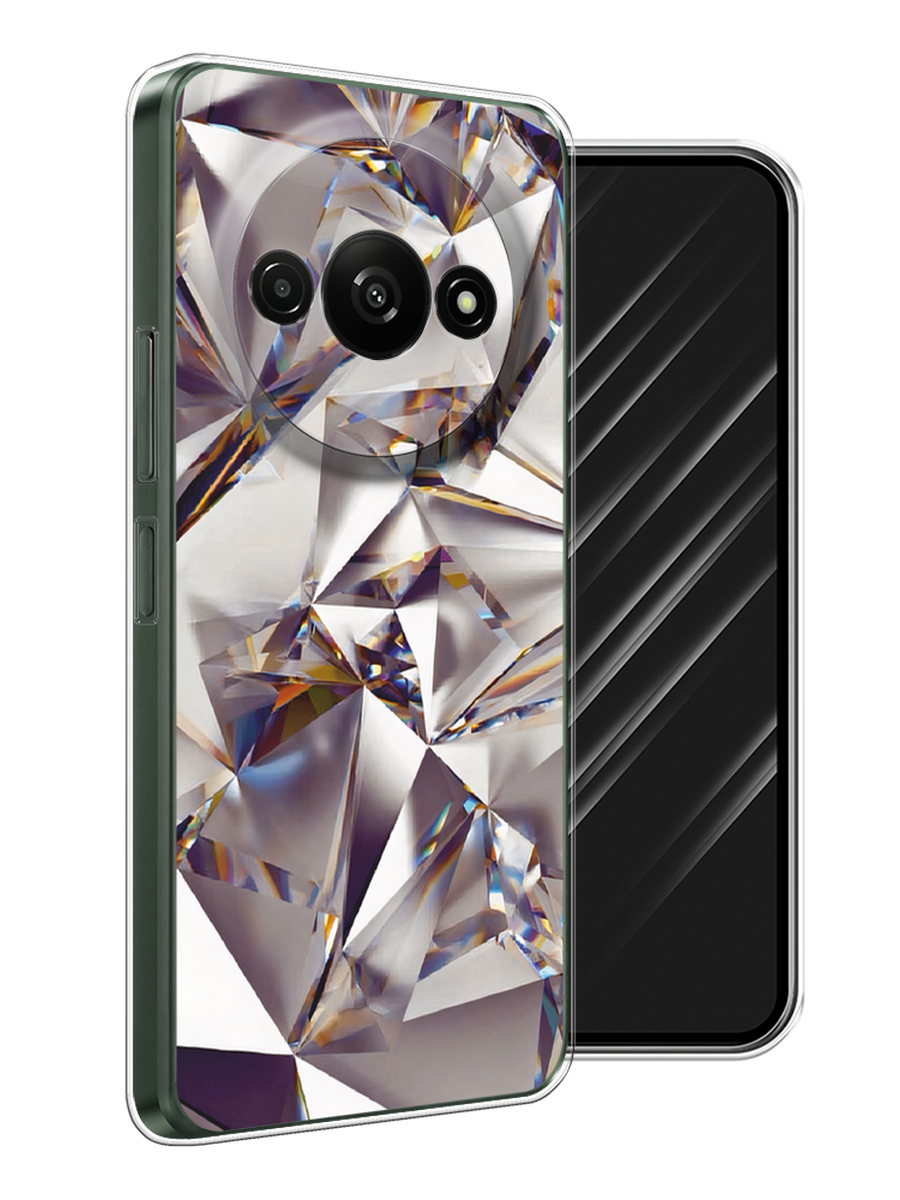 

Чехол Awog на Redmi A3 "Бриллианты", Серебристый;бежевый, 321250-1