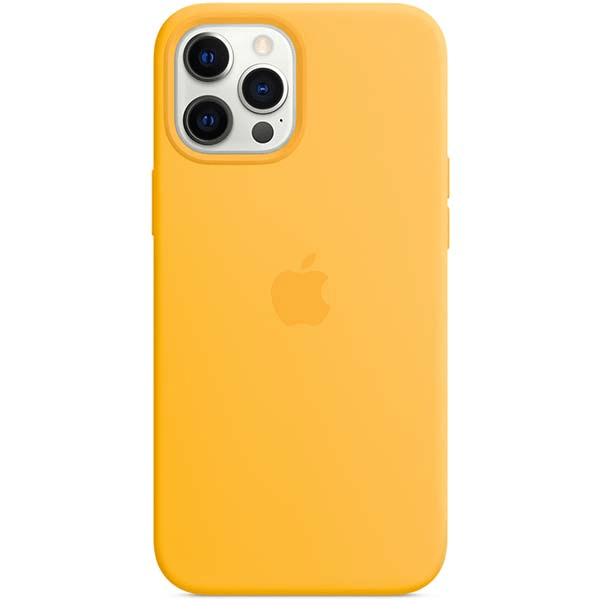 фото Чехол для iphone 12 pro max silicon case sunflower (magsafe + анимация nfc) c logo nobrand