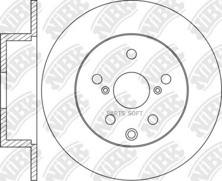 

Тормозной диск NiBK комплект 1 шт. RN1473