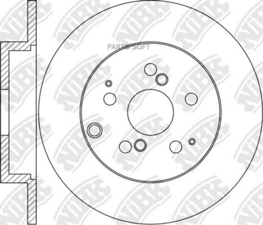 

Тормозной диск NiBK комплект 1 шт. RN1414