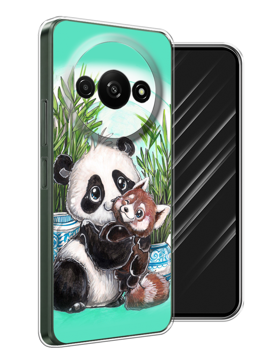 

Чехол Awog на Redmi A3 "Друзья зверята", Бирюзовый;белый;черный, 321250-1