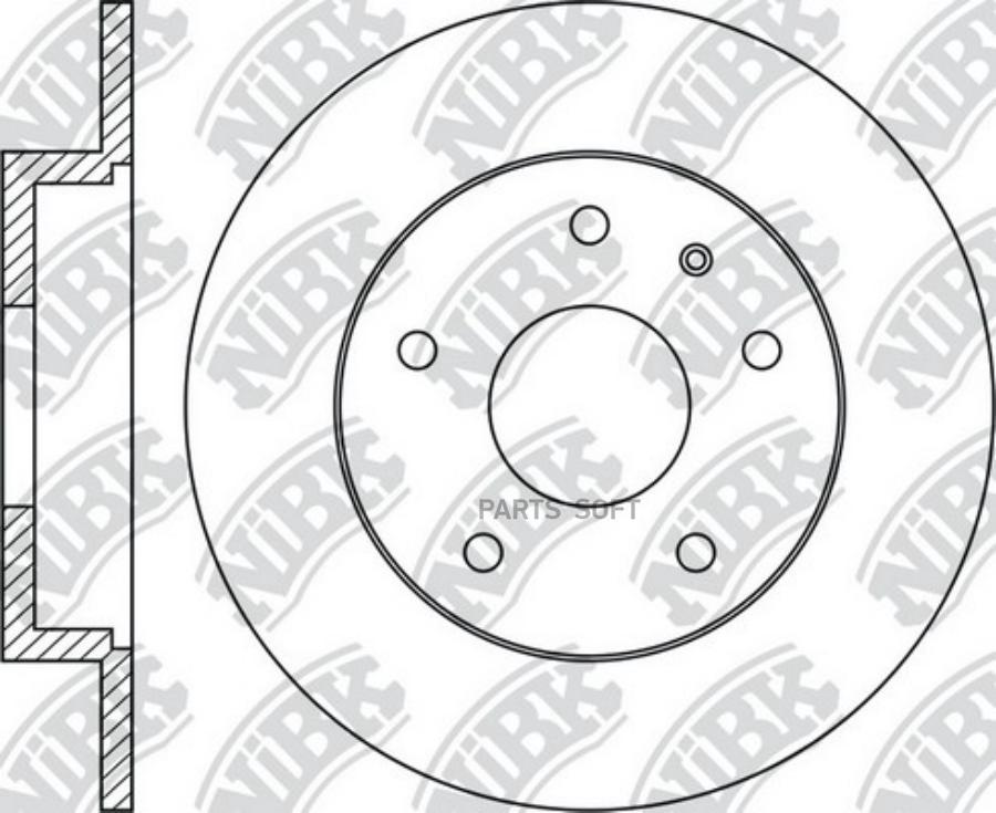 

Тормозной диск NiBK комплект 1 шт. RN1380