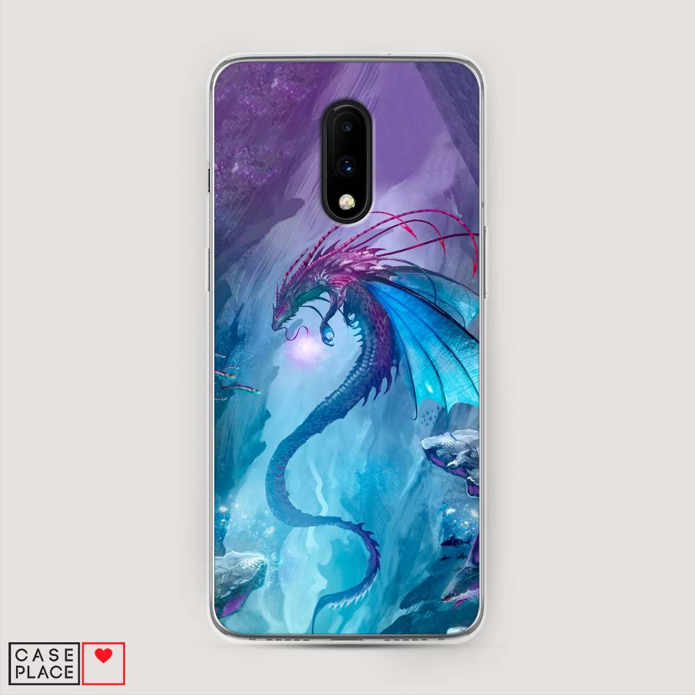 

Чехол Awog на OnePlus 7 / ВанПлас 7 "Водный дракон", Голубой;фиолетовый;синий, 150750-2
