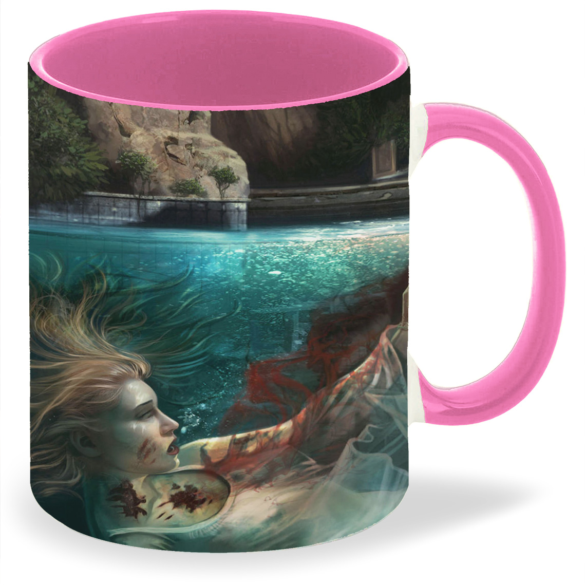 

Кружка CoolPodarok dead island Девушка в крови под водой, dead island Девушка в крови под водой