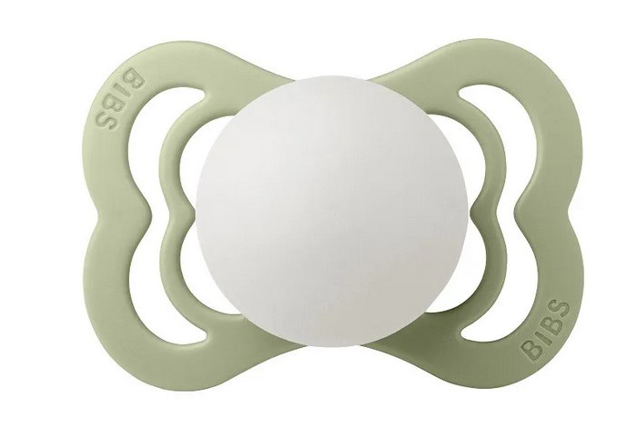 

Пустышка BIBS Supreme Silicone Glow 0-6 мес. Sage, Зеленый;белый, 410270