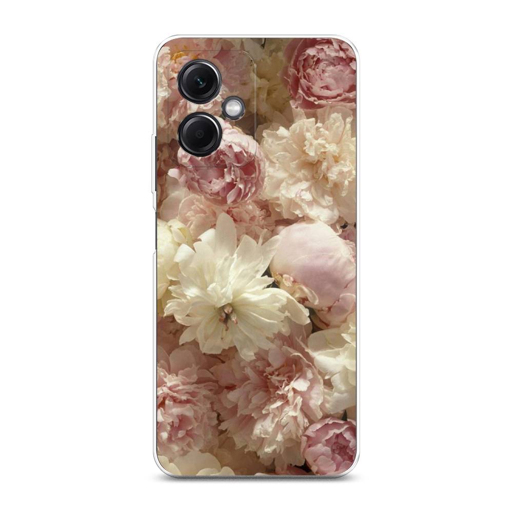 

Чехол Awog на Xiaomi Redmi Note 12 5G "Пионы светлые", Бежевый;коричневый, 316950-8