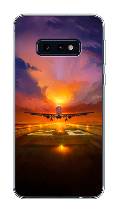 

Чехол на Samsung Galaxy S10E "Самолет на посадке", Оранжевый;синий, 27250-6