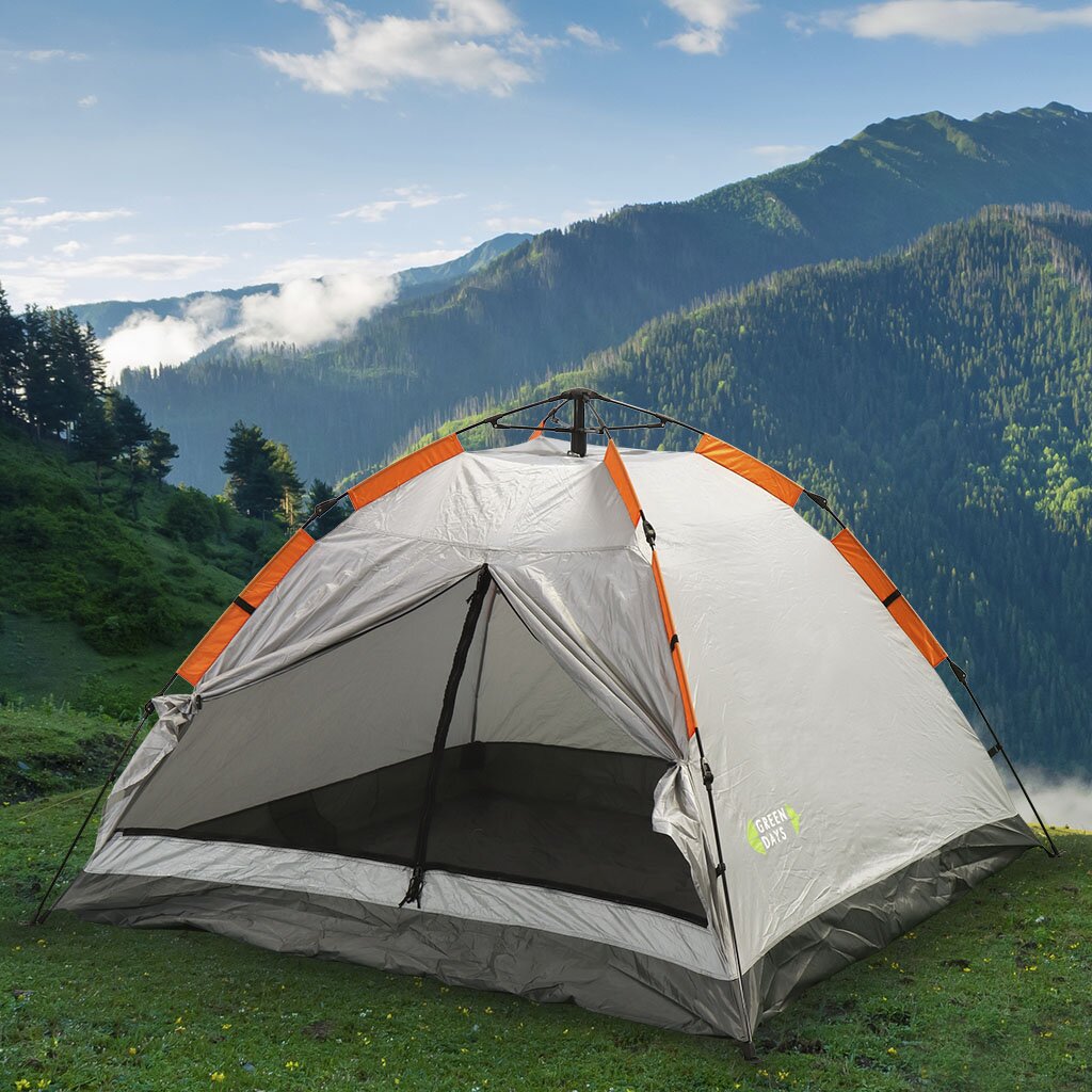 Палатка 3х-местная 200х200х130 см 1 слой 1 комн с москитной сеткой Green Days GJH021-3