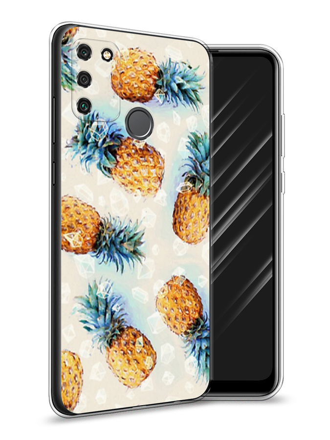 

Чехол Awog на Honor 9A "Ананасы", Бежевый, 612350-3