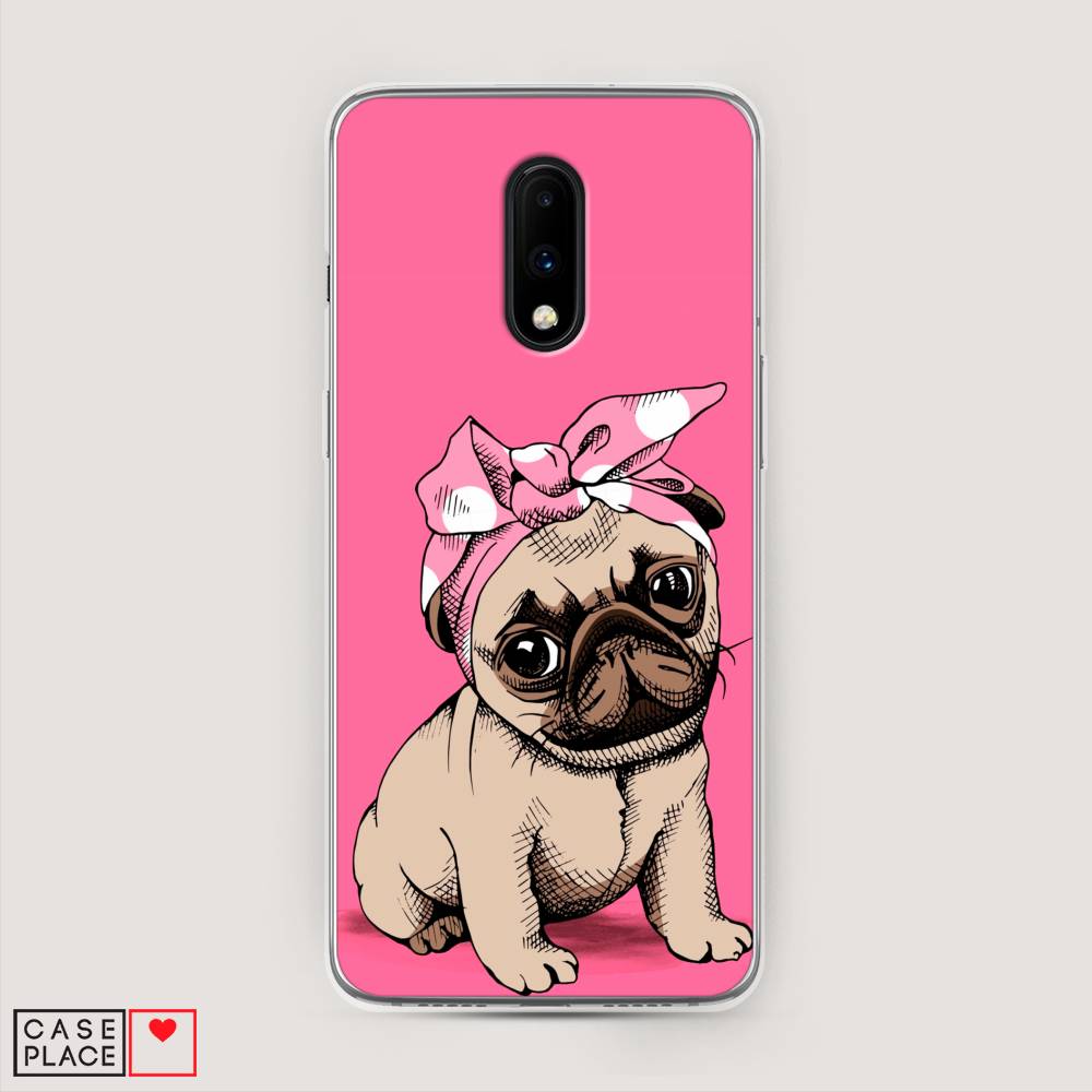 фото Чехол awog "dog pin-up" для oneplus 7