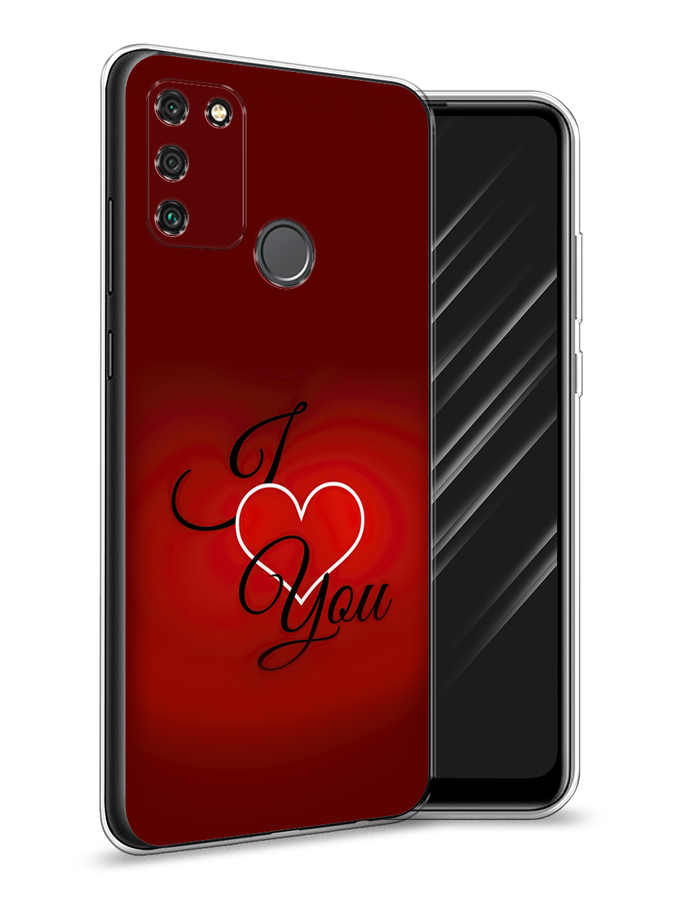 фото Чехол awog "i love you 3" для honor 9a