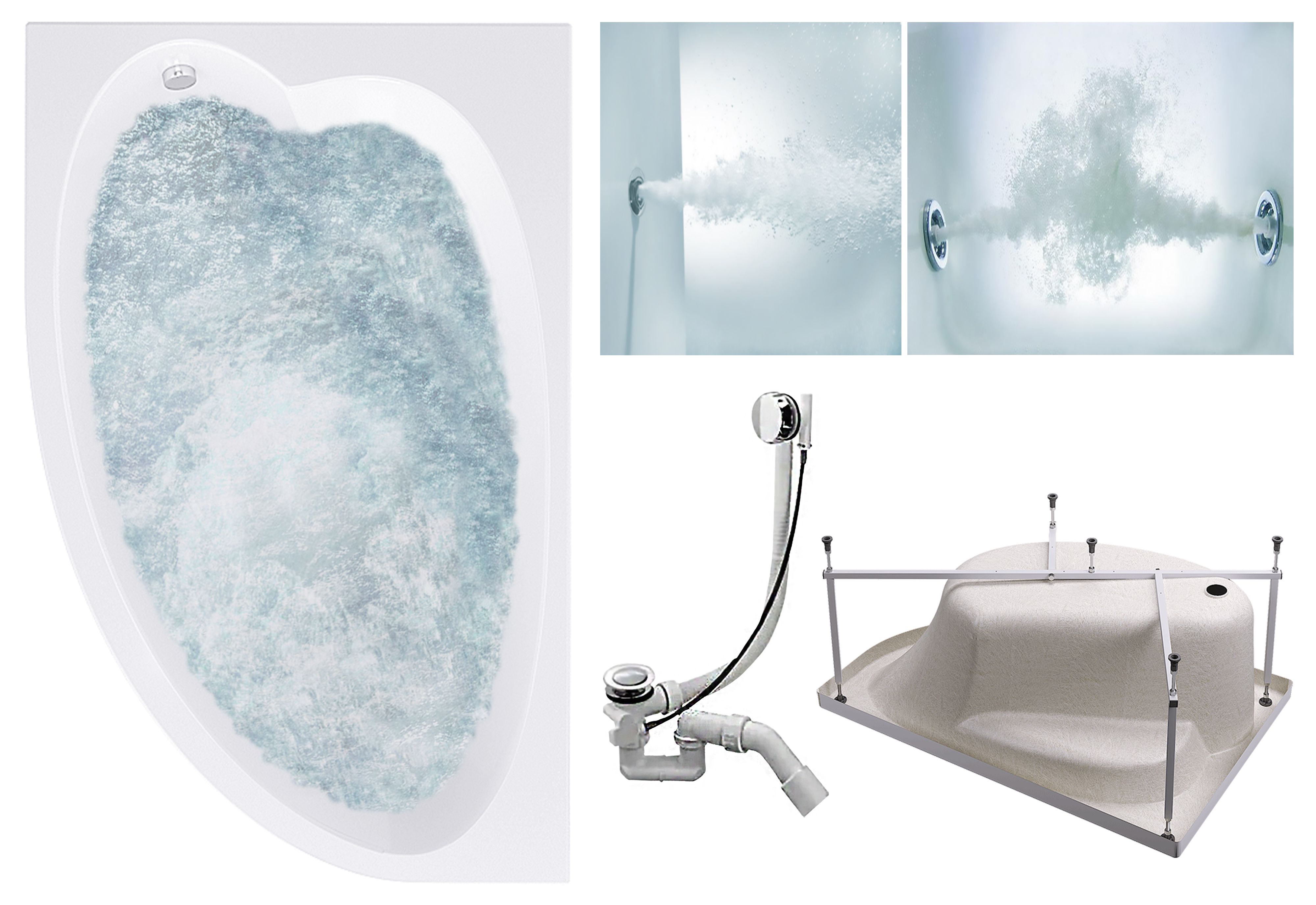 

Гидромассажная ванна TIMO 9 форсунок IVA1595L