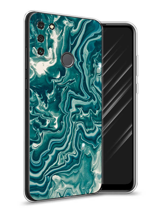 

Чехол Awog на Honor 9A "Минералы 4", Голубой, 612350-3