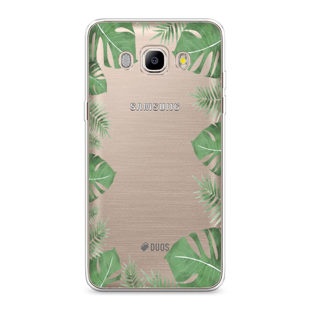 

Чехол Awog на Samsung Galaxy J5 2016 / Самсунг J5 2016 "Листья папоротника рамка", Зеленый, 22750-8