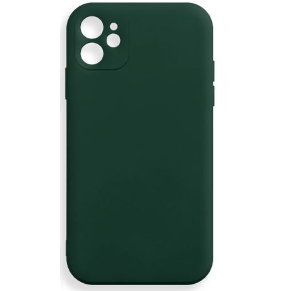 фото Чехол для iphone 12 silicone ws, темно-зеленый nobrand