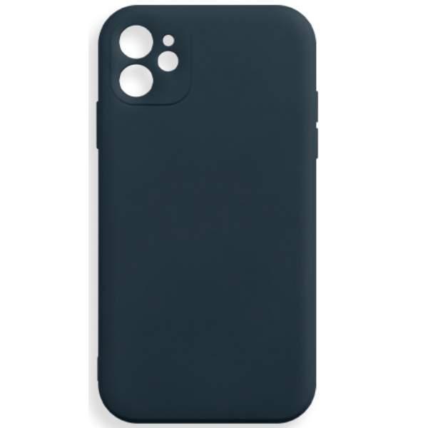 фото Чехол для iphone 12 silicone ws, темно-синий nobrand